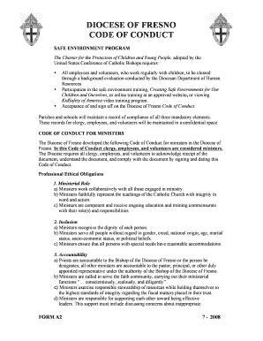 Diocese of Fresno Code of Conduct