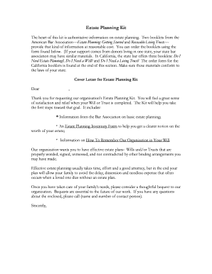Estate Planning Inventory Form