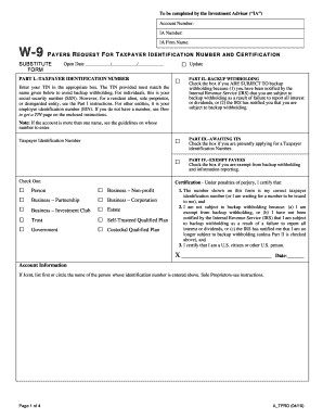 W-9 Form