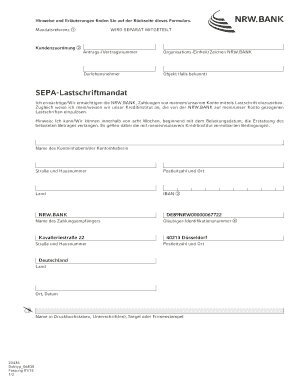 SEPA-Lastschriftmandat