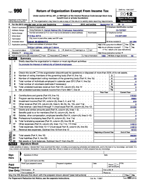 Form 990 Return of Organization Exempt From Income Tax