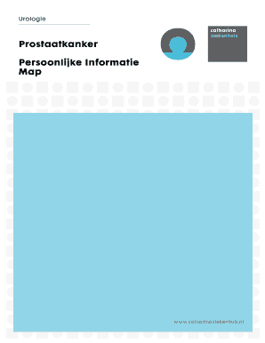 Persoonlijke Informatie Map Prostaatkanker