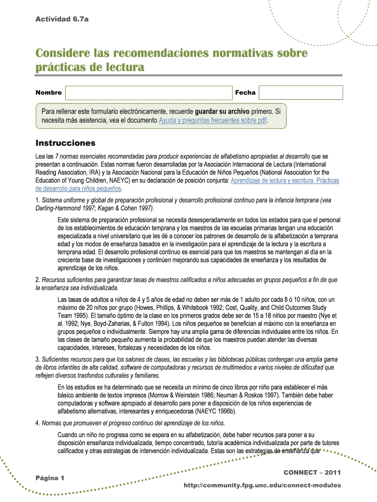 Considere las recomendaciones normativas sobre prcticas de lectura Vista previa en la página 1