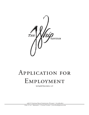 Employment Application Form