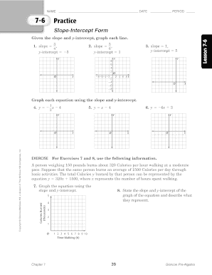 Slope-Intercept Form Worksheet