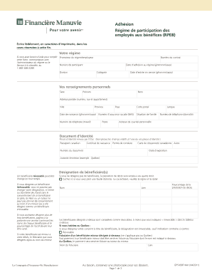 Adhésion Régime de participation des employés aux bénéfices (RPEB)