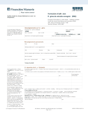 Formulaire d’adhésion