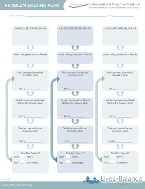 Problem Solving Plan