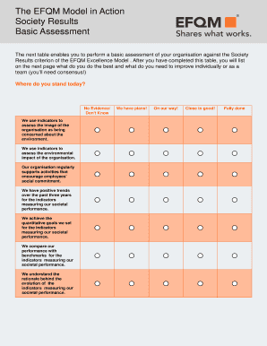 EFQM Model Society Results Assessment