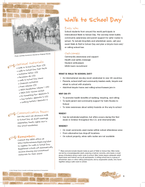 Walk to School Day Flyer
