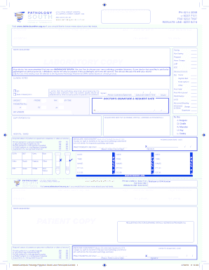 Pathology South Medicare Form