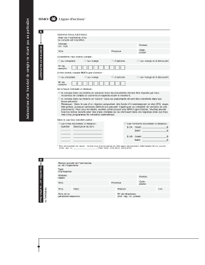Autorisation de transfert de compte BMO
