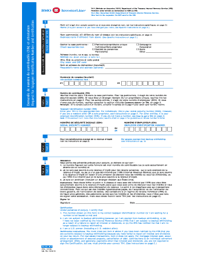 Formulaire W-9 Demande de numéro de contribuable (TIN) et attestation