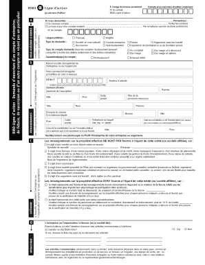 Formulaire d’ouverture de compte d’entreprise BMO