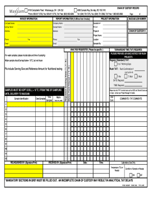 Chain of Custody Record