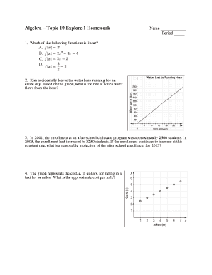Algebra Homework