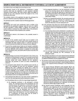 SIMPLE IRA Custodial Account Agreement