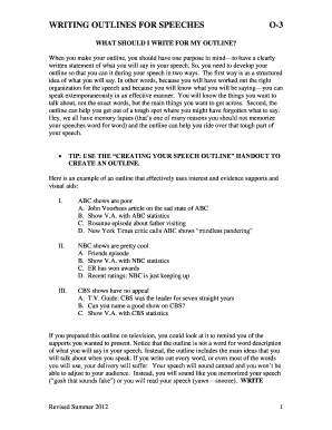 Speech Outline Guide