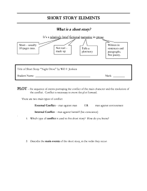 Short Story Analysis Worksheet