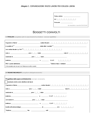 Comunicazione Inizio Lavori per Edilizia Libera
