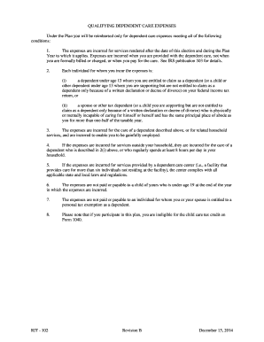 Dependent Care Expense Reimbursement Form