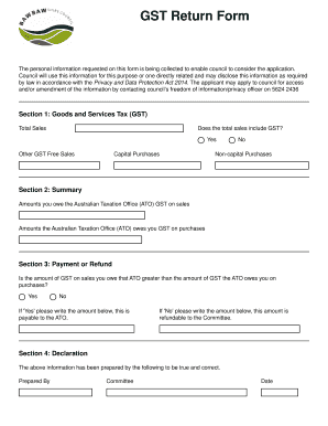 GST Return Form