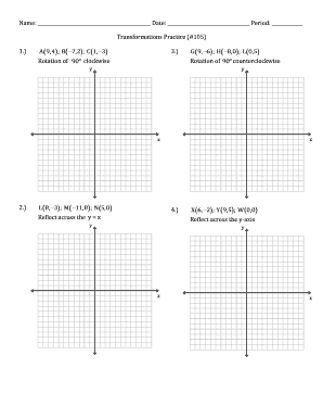Transformations Practice Worksheet
