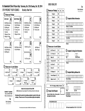 Envelope address format - Its Basketball Clinic Picture Day ORDER ENVELOPE - 78pyc