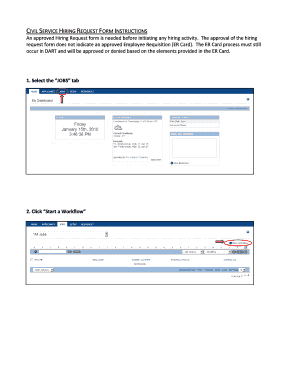Civil Service Hiring Request Form