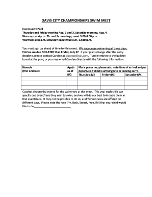 CC Entry form for emaildoc - aquadarts