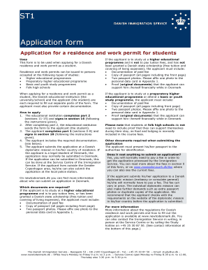 Level sheet format - ST1 Application form - Udenrigsministeriet - usa um