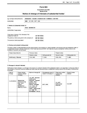 editable asic form 205 pdf forms and document templates online form 604