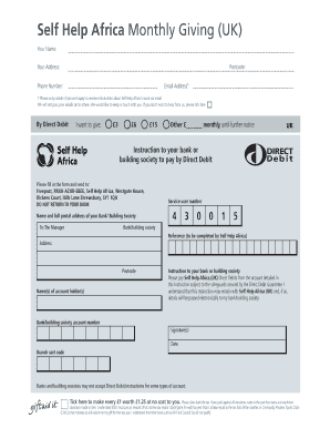 Commonwealth bank direct debit form - SHA-Direct-Debit-form-UK-12 - selfhelpafrica