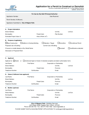 Permit to Construct or Demolish