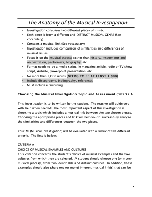 Writing the Music Investigationdoc - cchsbands