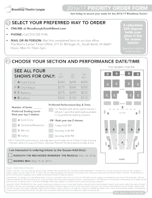 201617 PRIORITY ORDER FORM