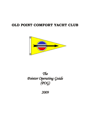 Fillable Online Opcyc The Pointer Operating Guide Pog 2009 Old