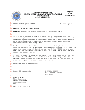 formal memorandum for see distributiondoc - usvjsc