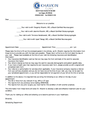 Printable New Patient Form (PDF) - Khavkin Clinic