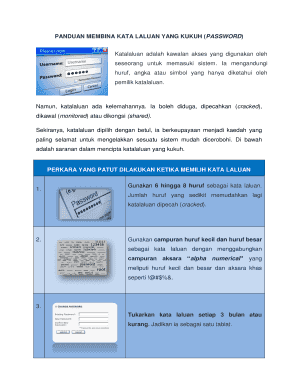 Membina Kata Laluan Yang Kukuh  Fill Online, Printable, Fillable