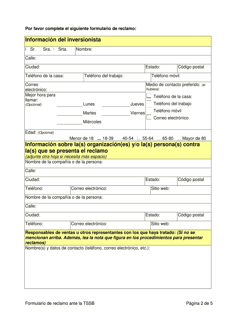 Comisin de Valores del Estado de Texas Formulario de Vista previa en la página 1