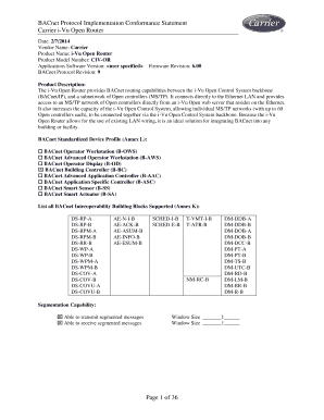 Fillable Online Carrier iVu Open Router Fax Email Print pdfFiller