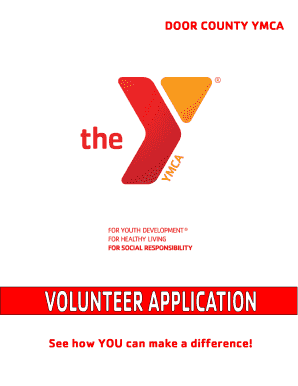 Fillable Online Doorcountyymca Door County Ymca Volunteer App See