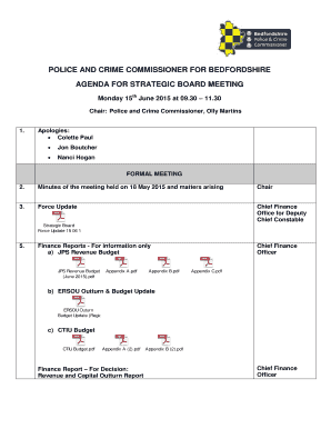 Probate certificate format - POLICE AND CRIME COMMISSIONER FOR BEDFORDSHIRE AGENDA FOR - bedfordshire pcc police