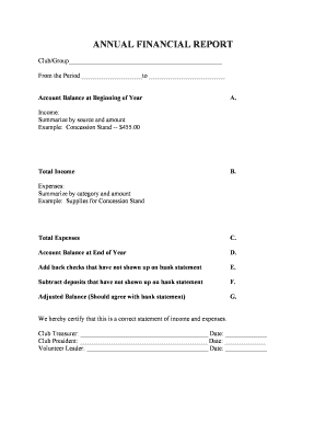 ANNUAL FINANCIAL REPORT - Chatham County 4-H