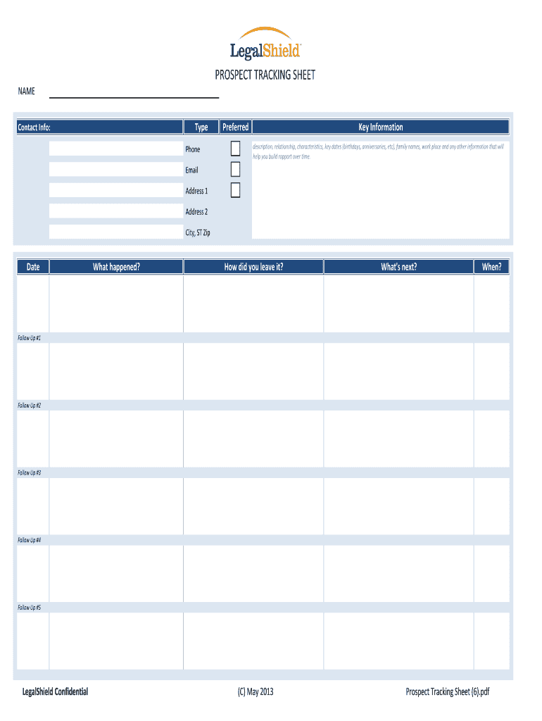 Fillable Online teamplatinum PROSPECTTRACKINGSHEET - Team Platinum ...