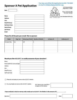 Printable Sponsor List Template Edit Fill Out Download Form Templates In Pdf Word Sponsor List Template