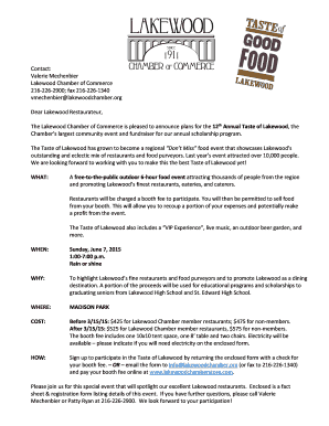 Restaurant invite letter 1 and participation form - lakewoodchamber