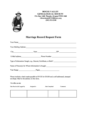 Invitation letter sample - Marriage Record Request Form - Jackson County Genealogy - rvgslibrary