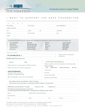 AAPS Foundation Donation Form